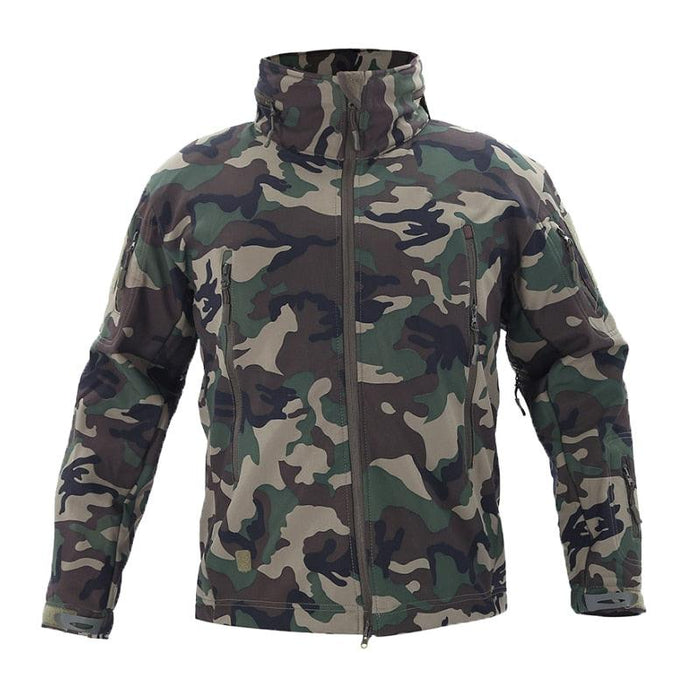 STEVVEX Fashion Men's Tactical Fleece-lined Jacket