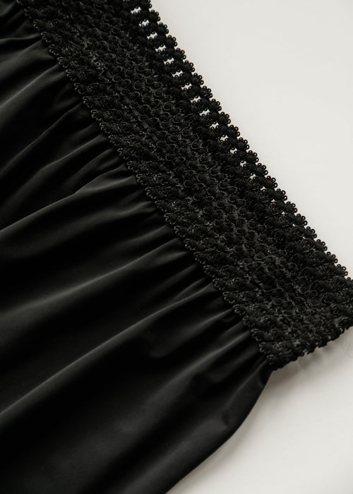 Women's Black Half Slip