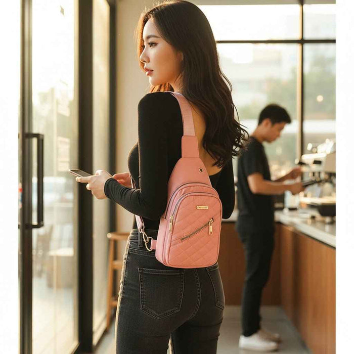 Women's Lightweight Nylon Sling Bag – Water-Resistant Crossbody Purse for Travel & Everyday