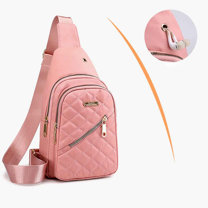 Women's Lightweight Nylon Sling Bag – Water-Resistant Crossbody Purse for Travel & Everyday