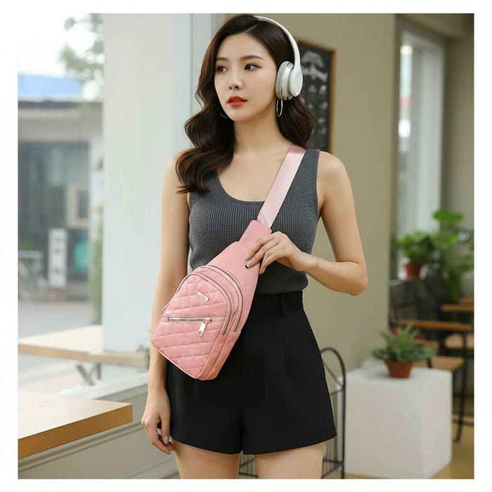 Women's Lightweight Nylon Sling Bag – Water-Resistant Crossbody Purse for Travel & Everyday