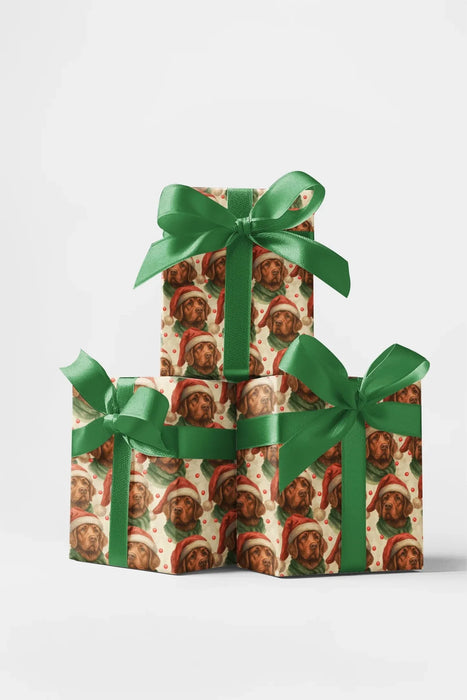 Chestnut Coats & Christmas Calm Wrapping Paper
