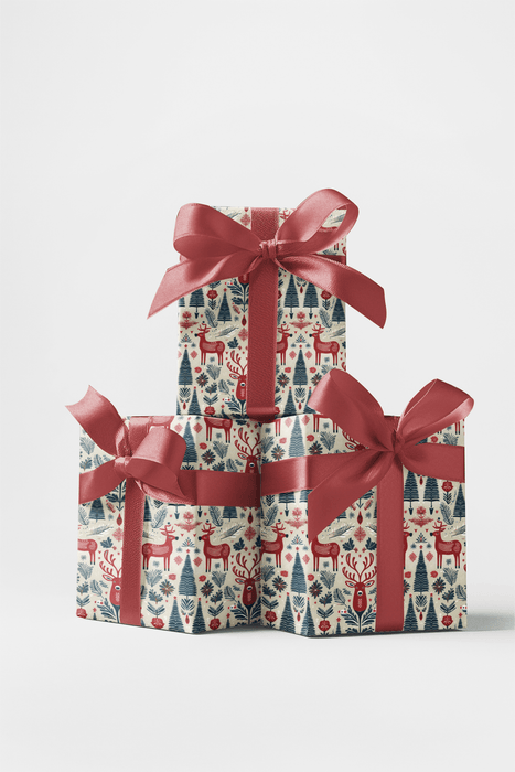 Scandi Deer Wrapping Paper