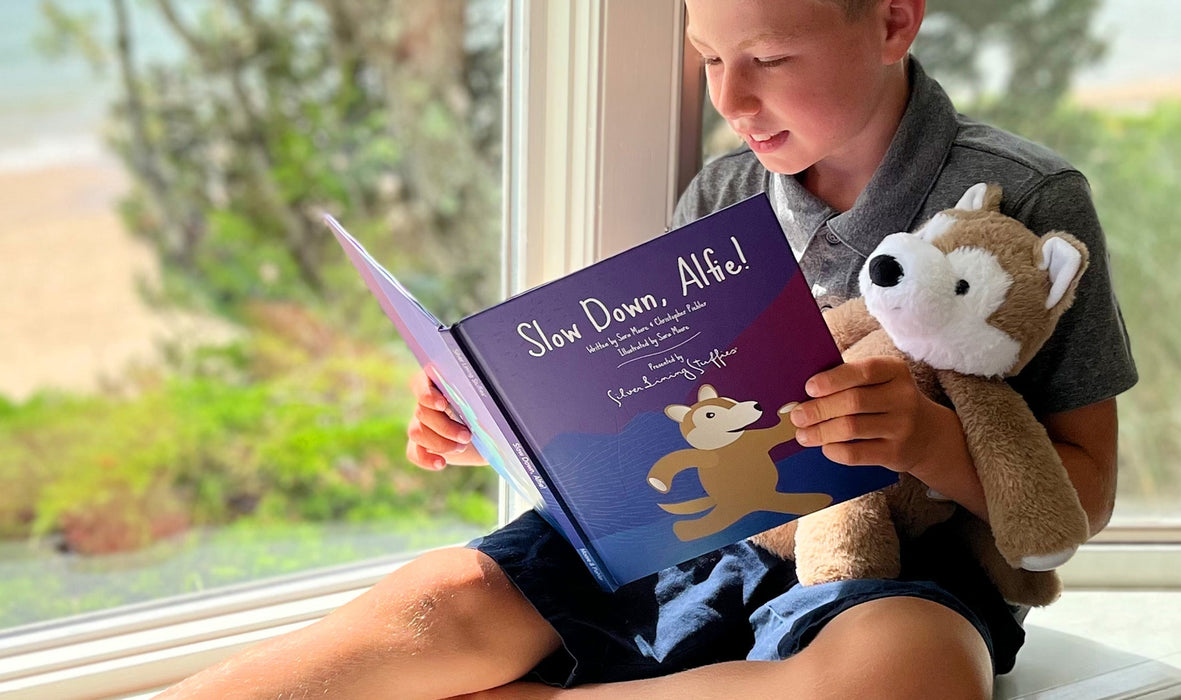 Alfie the Wolf Plush Toy + Book