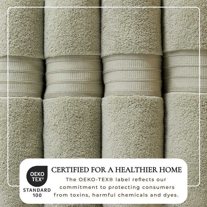 100% Cotton Premium Bath Towel Set - Chiara Collection